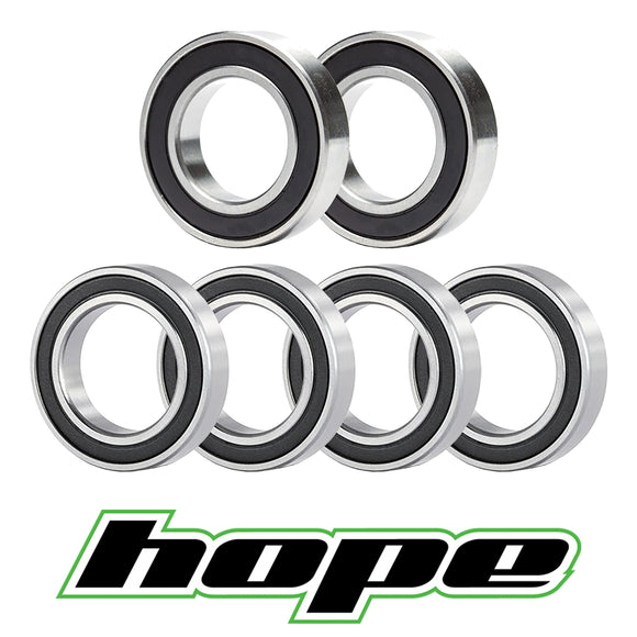 Hope PRO 3 Wheelset Bearings •MTB Front/Rear/Freehub Hub (6 bearing set)
