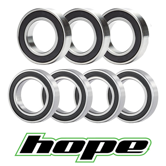 Hope PRO 2 EVO Wheelset Bearings •MTB Front/Rear Hub/FreeHub (7 bearing set)