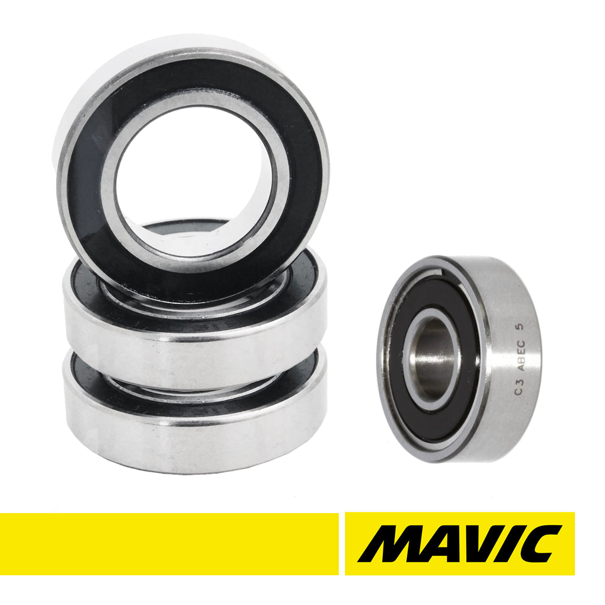 Mavic Ksyrium Sl's Black Front HUB Bearing set of 2 main image 1