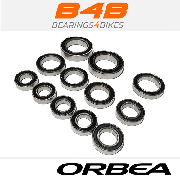 ORBEA Rise ALU E-Bike Frame Bearing Kit •12x Bearings •2021-2025